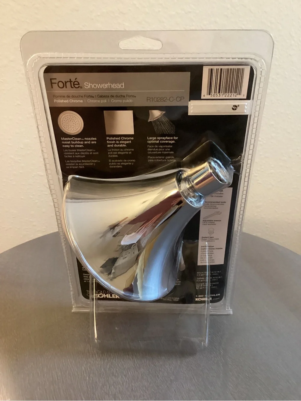 Kohler Forte Polished Chrome Showerhead - Chrome